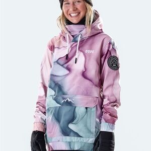 DOPE Women's Ski Jacket in Pink and Gray